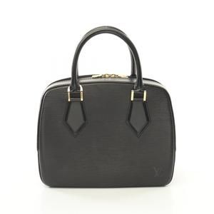 Louis Vuitton Sablon Epi Noir Black Leather Handbag Black